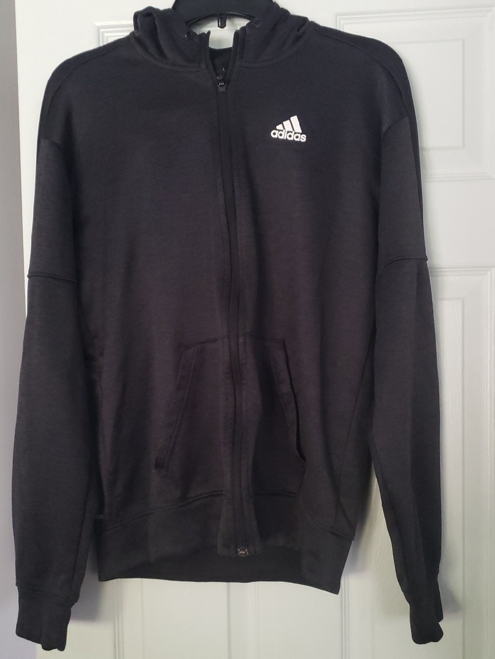 Adidas Black Zip-Up Hoodie